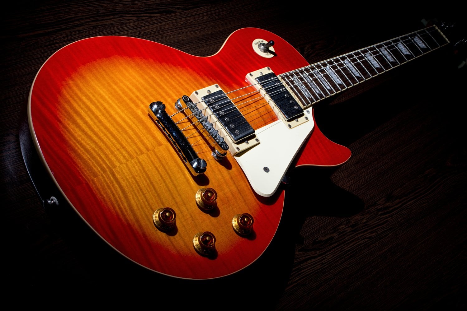 Jazz-Blues Gitarre, Holz Hochglanz Poliert